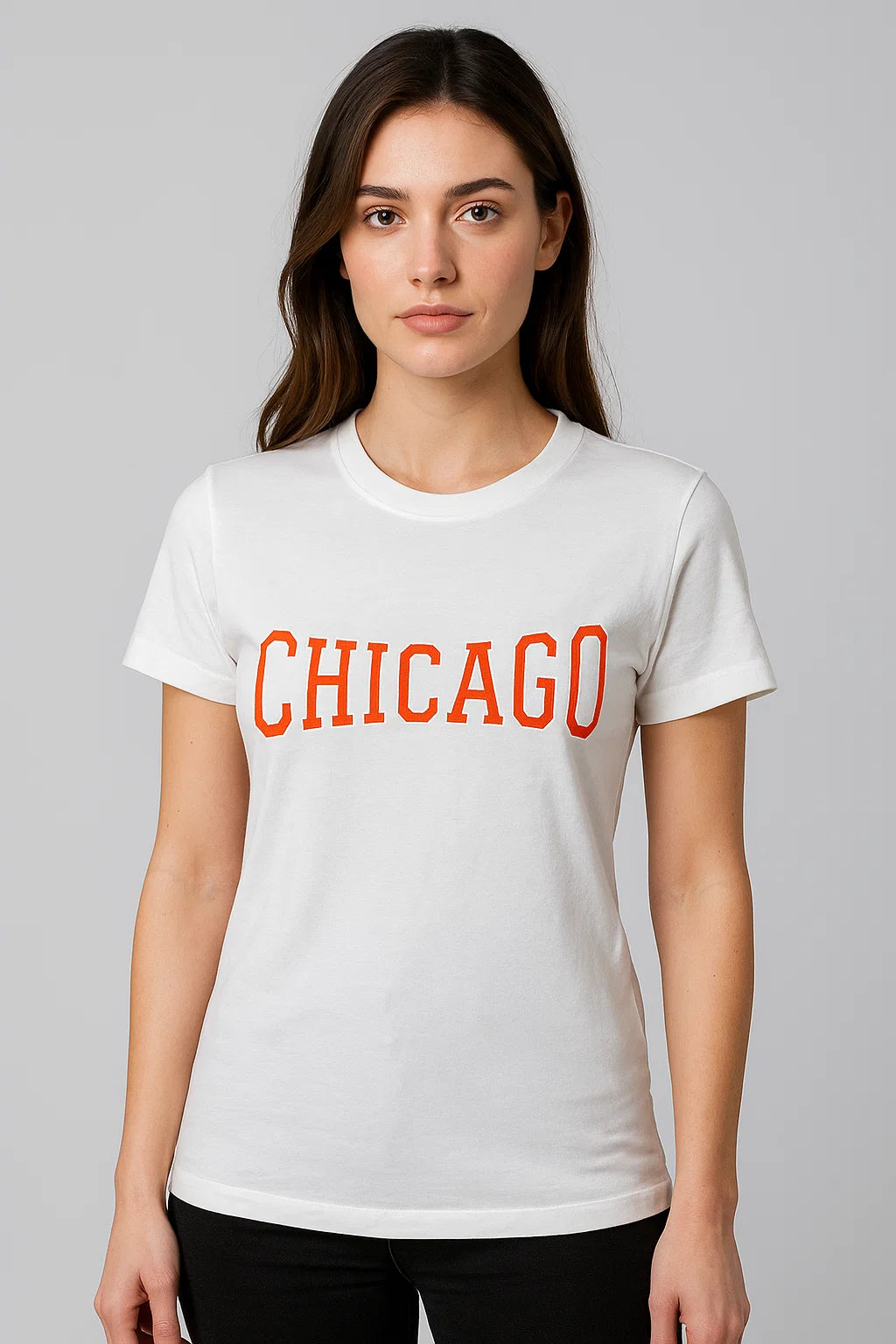 Chicago - Unisex Half sleeve T-Shirt - White