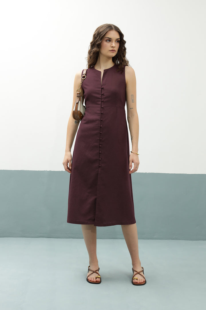 Lana Dress: Burgundy