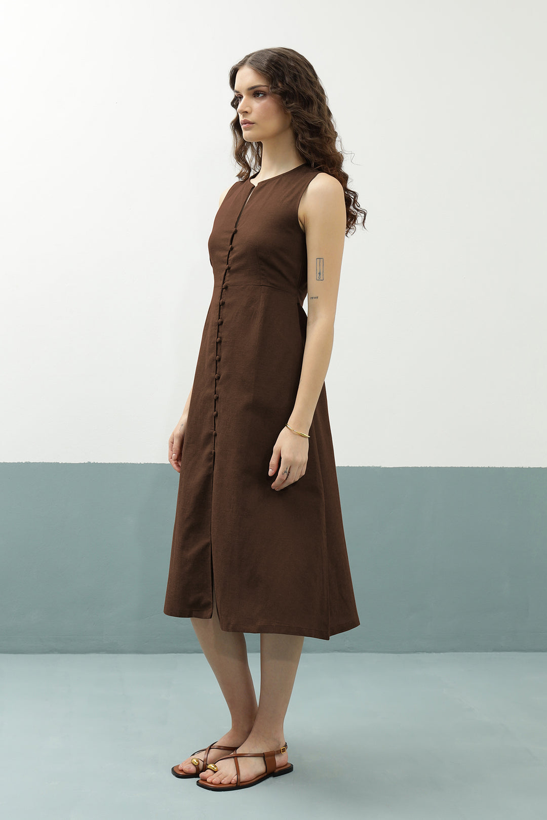 Lana Dress: Coco Brown