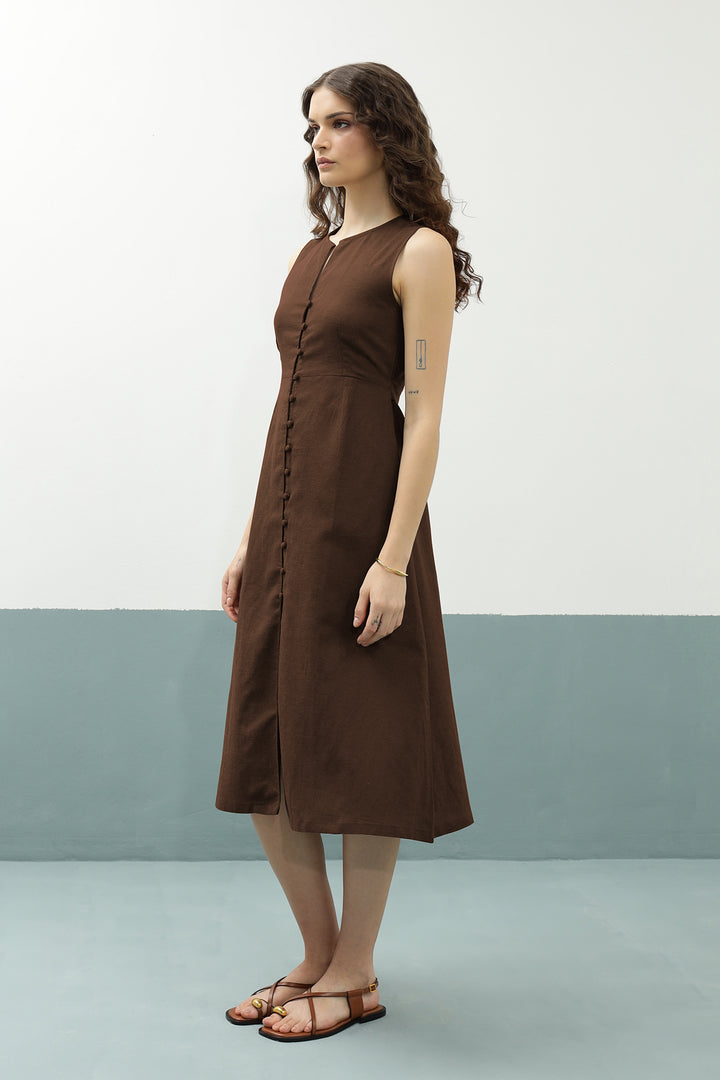 Lana Dress: Coco Brown
