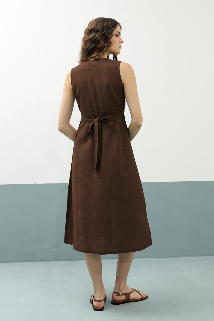 Lana Dress: Coco Brown