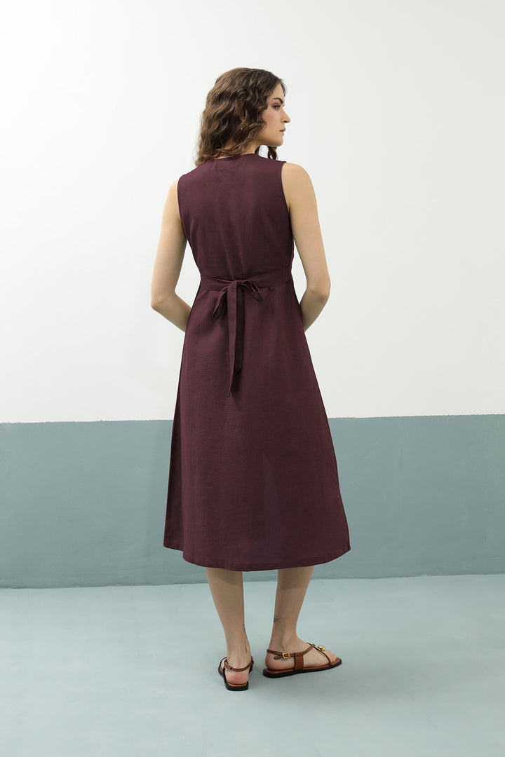 Lana Dress: Burgundy