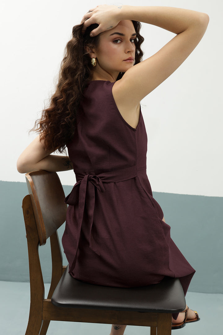 Lana Dress: Burgundy