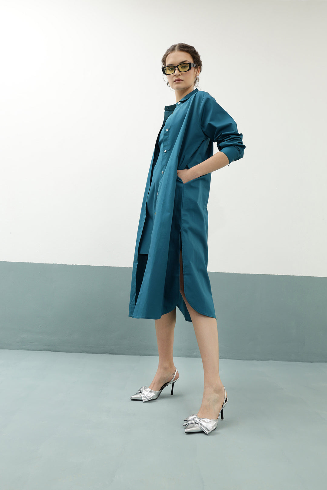 Seoul Co-ord Set: Teal Blue