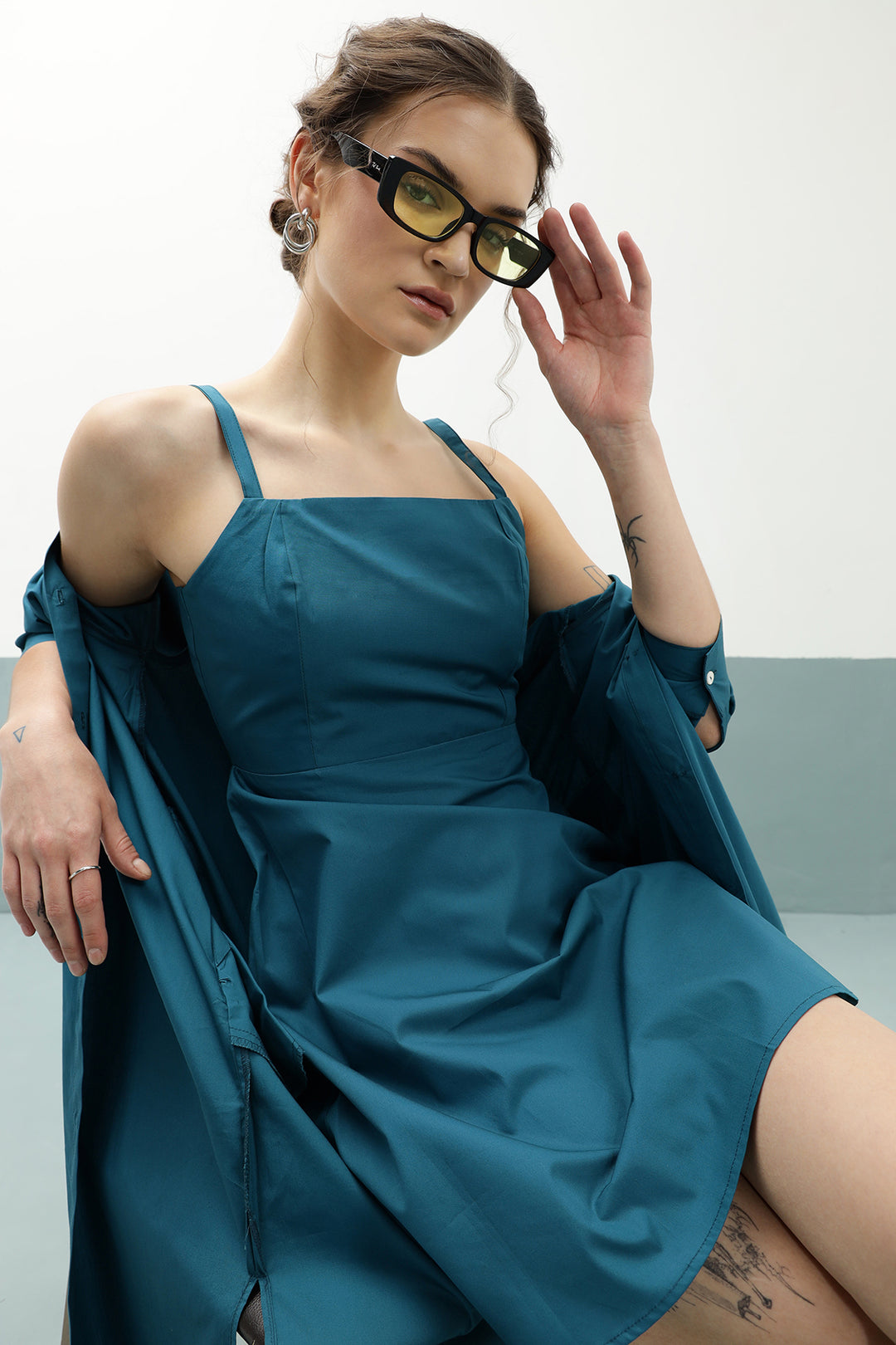 Seoul Co-ord Set: Teal Blue