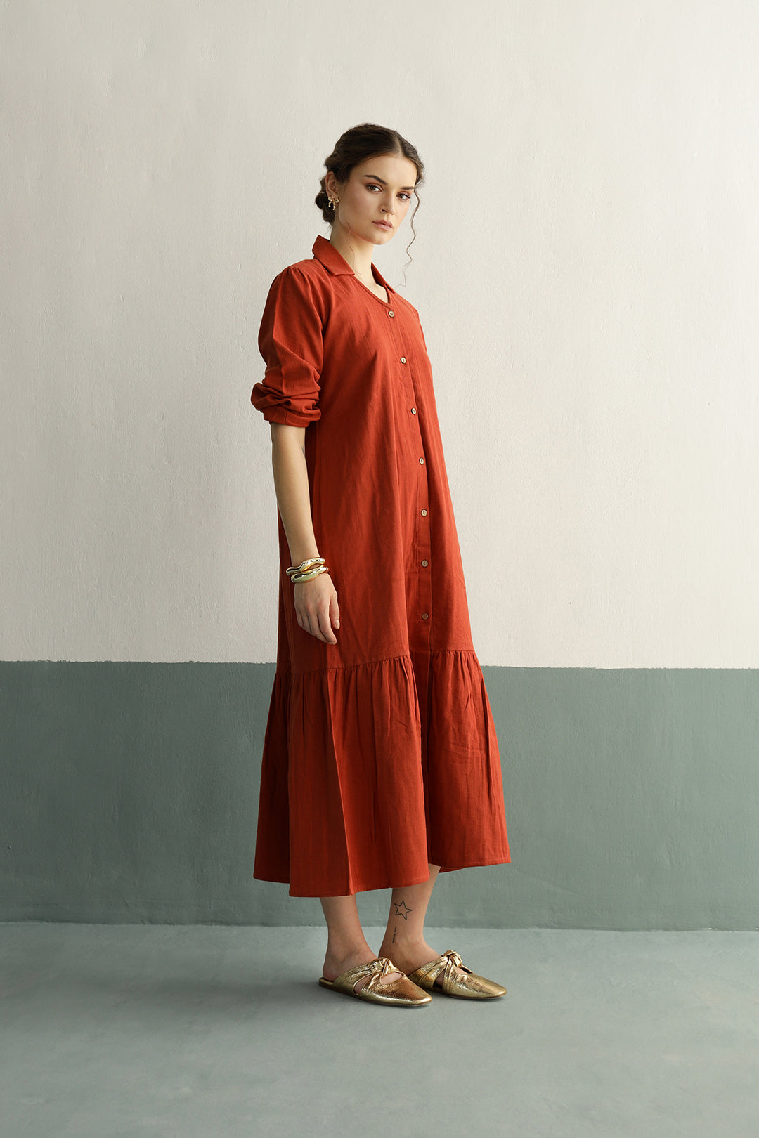 Rosetta Dress: Russet