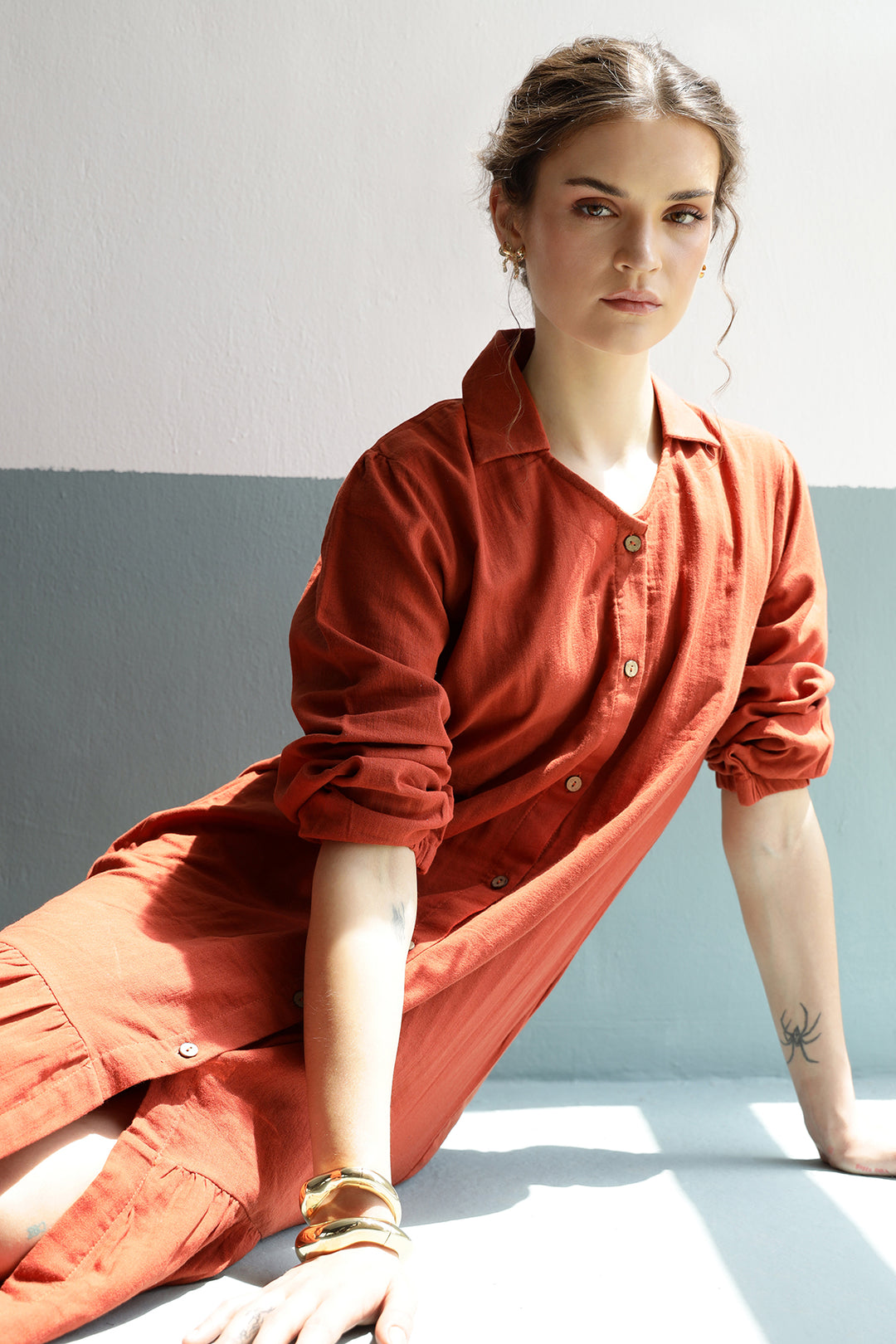 Rosetta Dress: Russet
