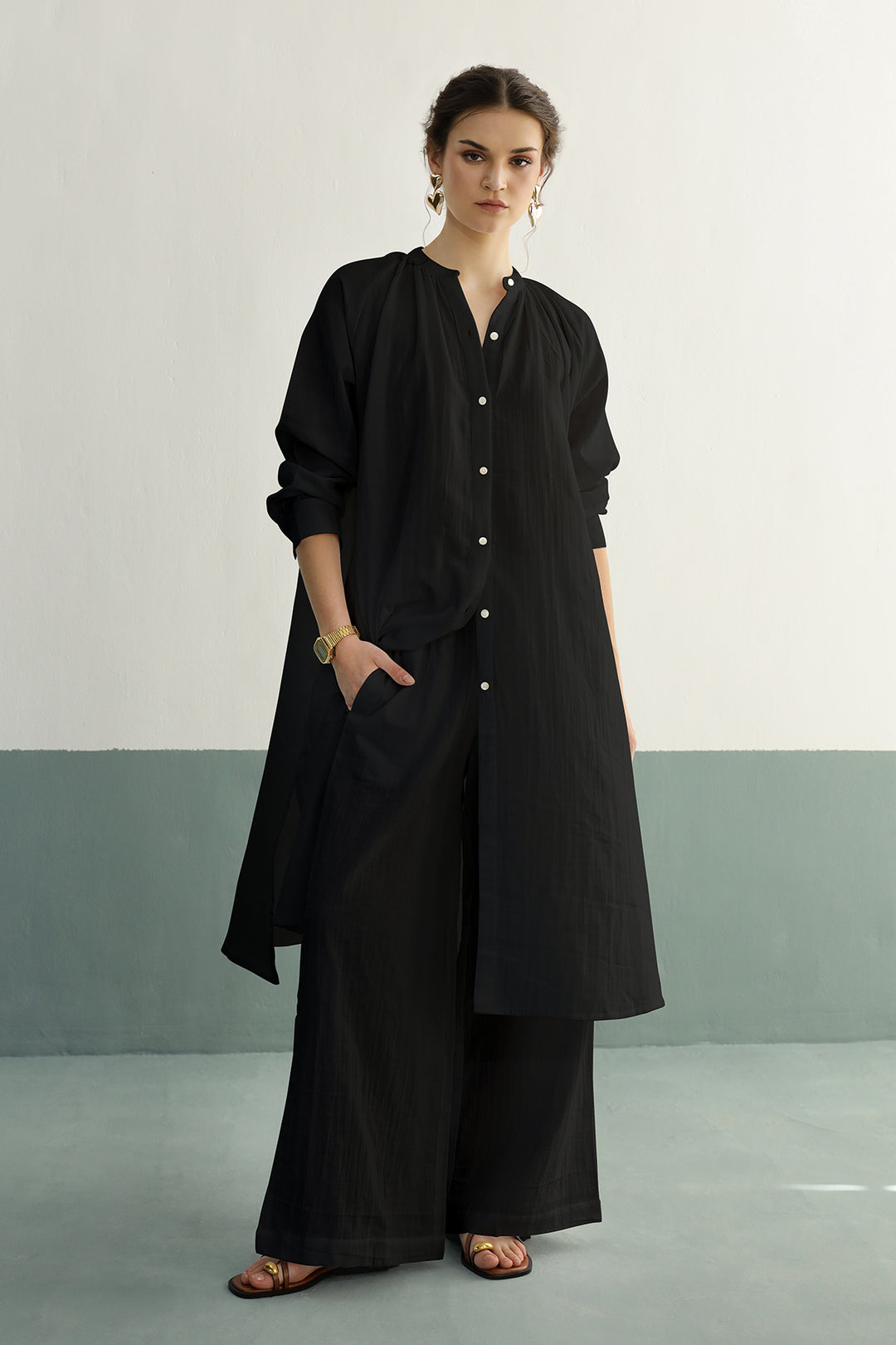 Leona Co-ord Set: Black