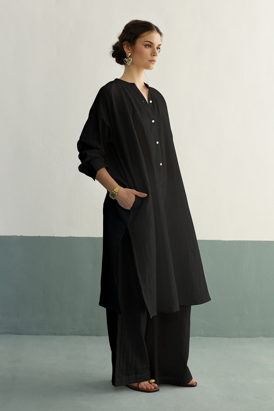 Leona Co-ord Set: Black