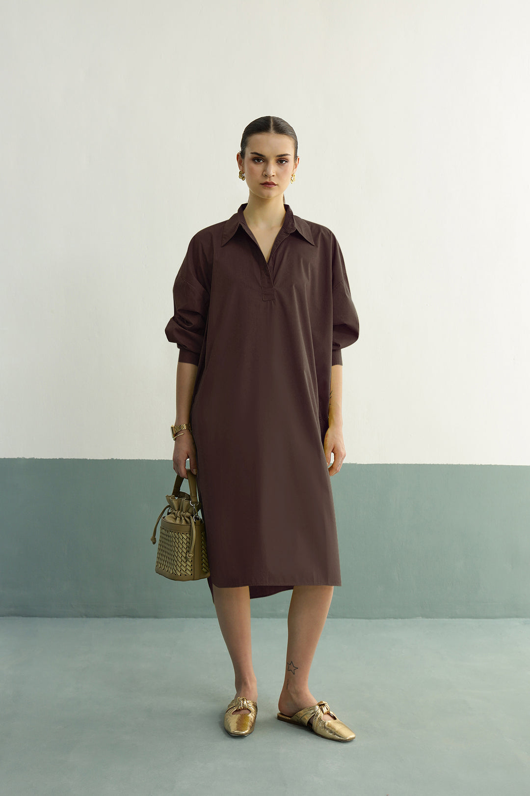 Lazy Sunday Tunic: Coco Brown