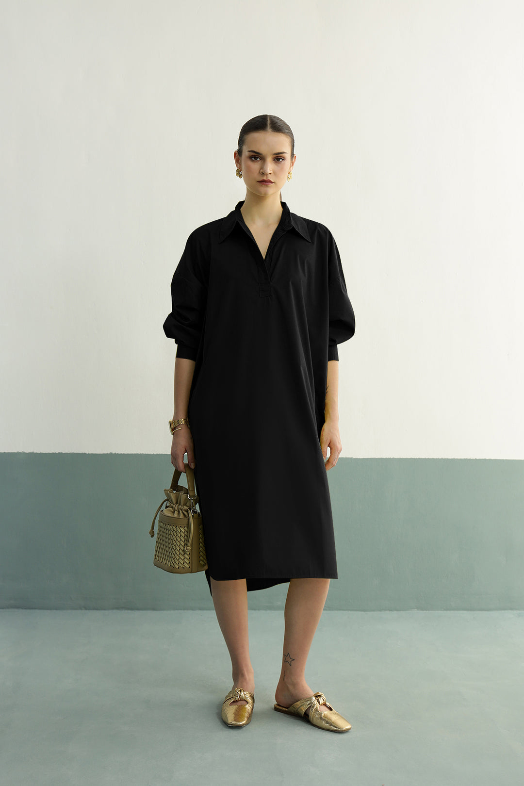 Lazy Sunday Tunic: Black