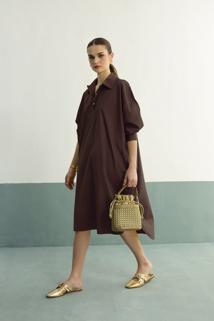 Lazy Sunday Tunic: Coco Brown