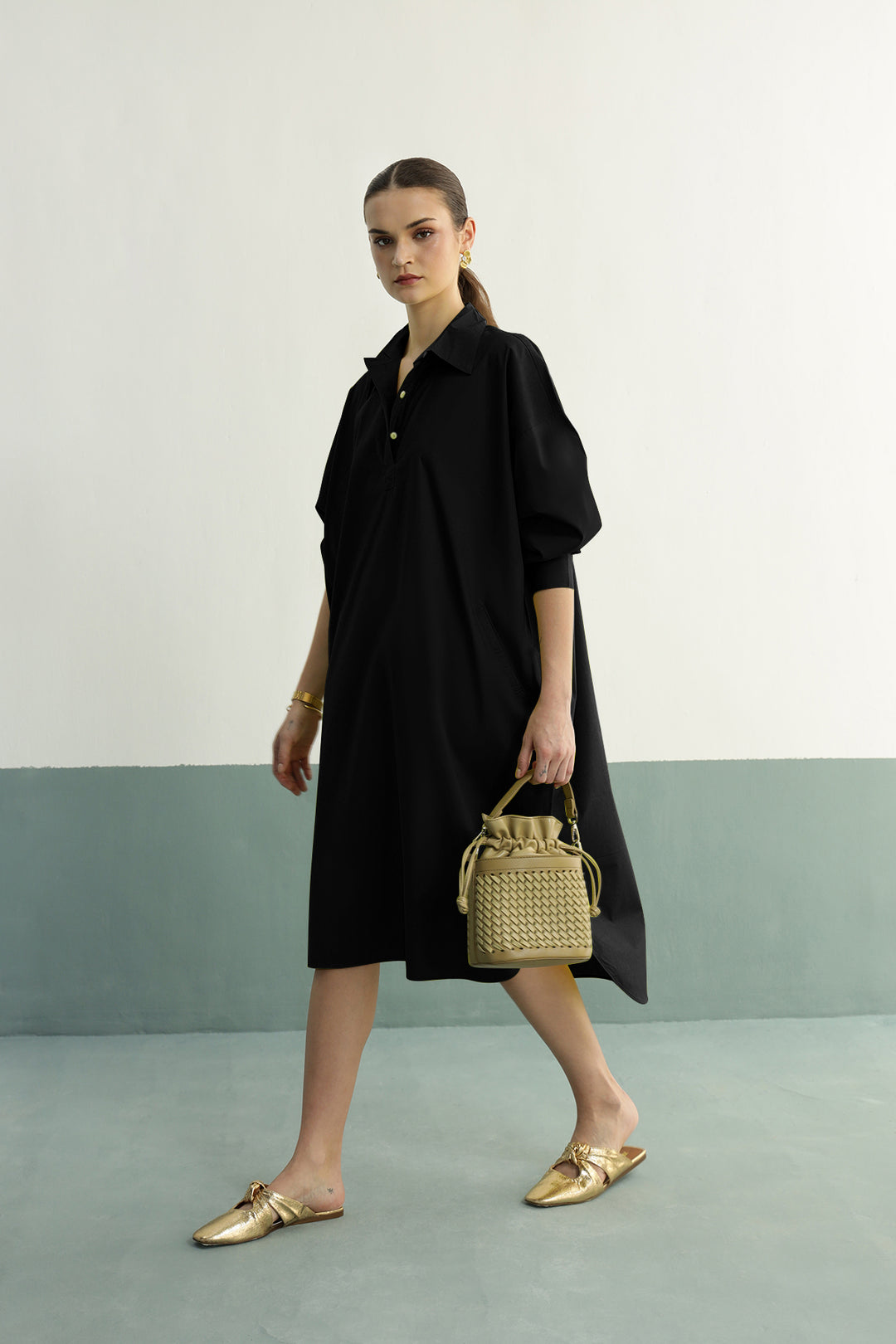 Lazy Sunday Tunic: Black
