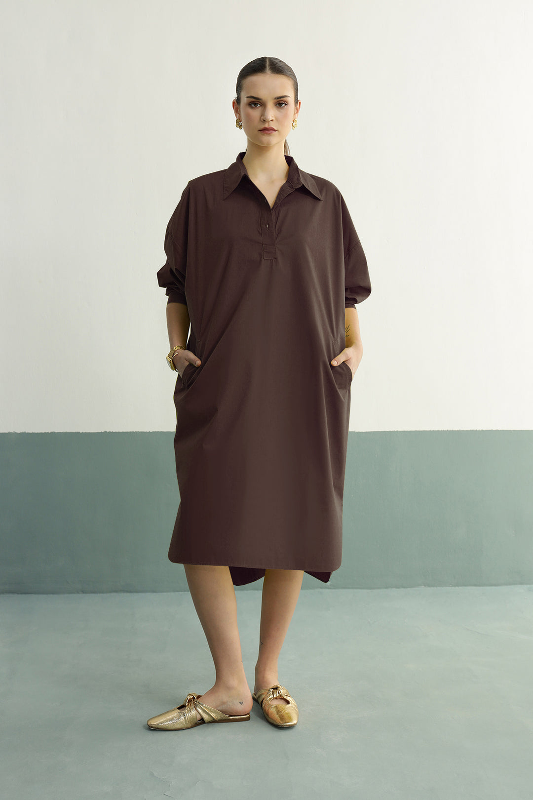 Lazy Sunday Tunic: Coco Brown