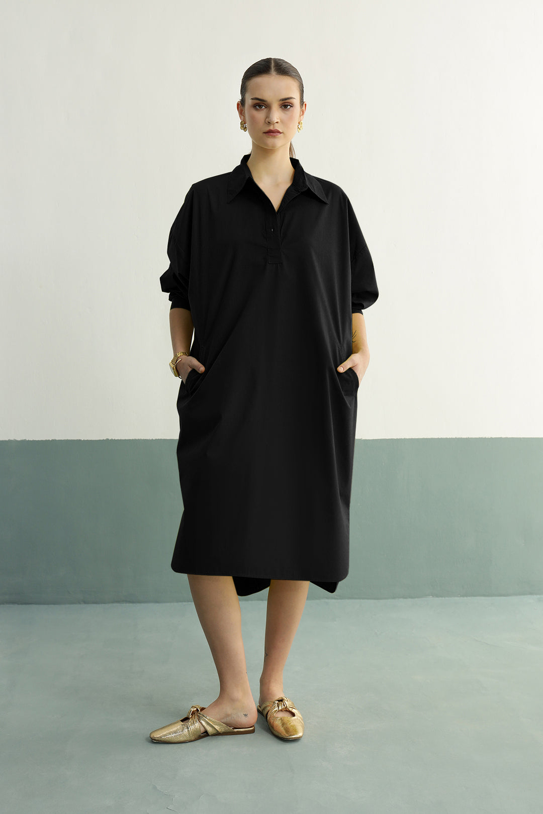 Lazy Sunday Tunic: Black