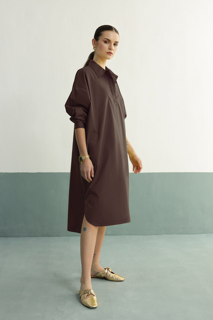 Lazy Sunday Tunic: Coco Brown