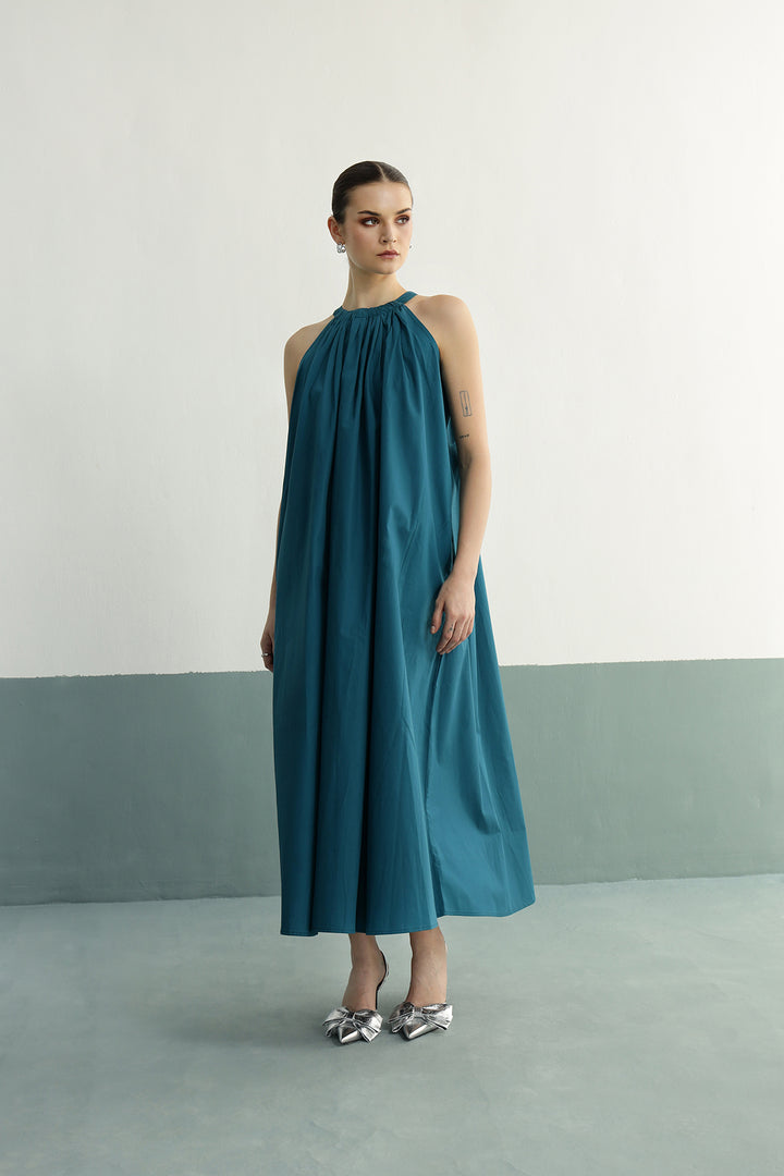 Rumi Dress: Teal Blue