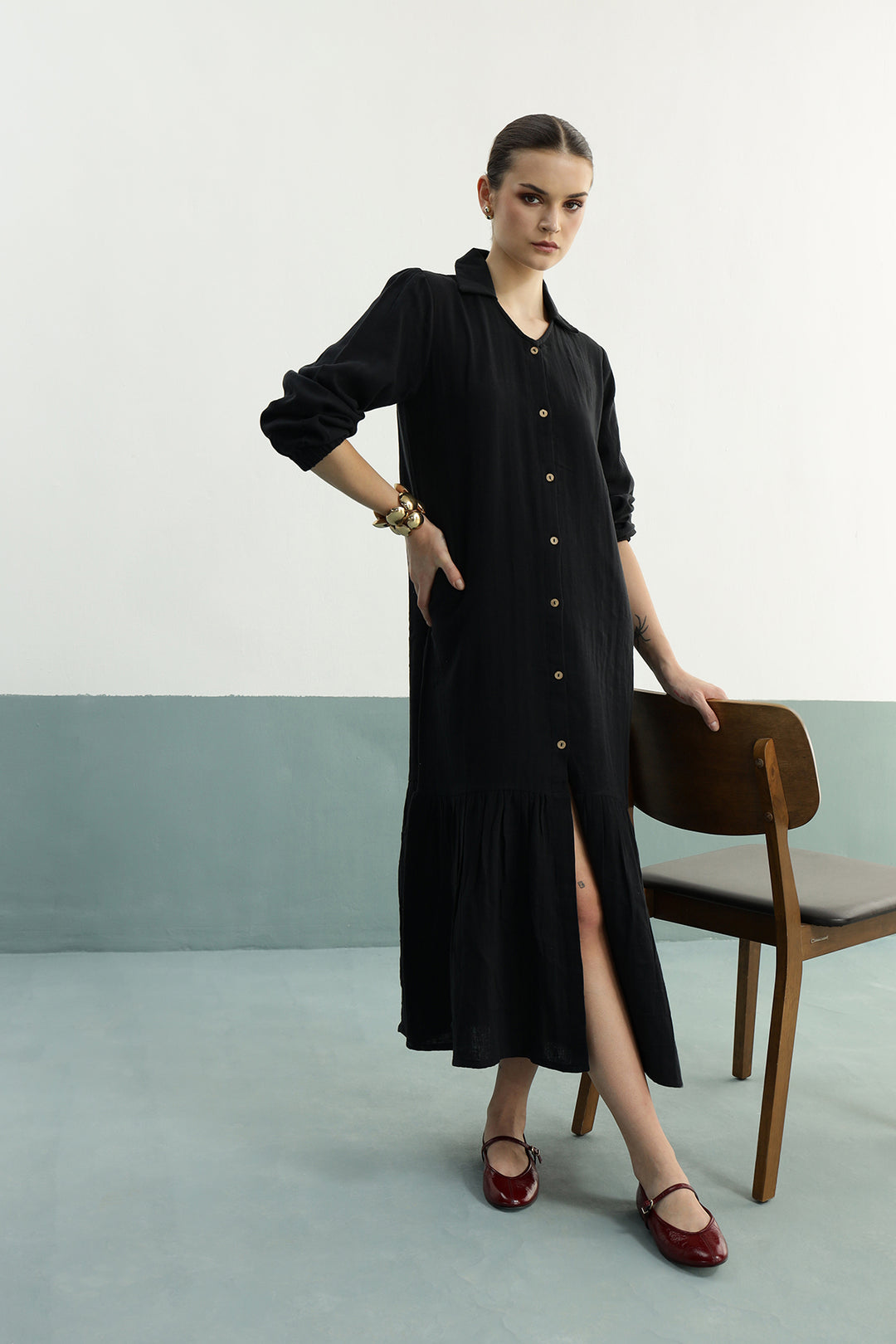 Rosetta Dress: Black
