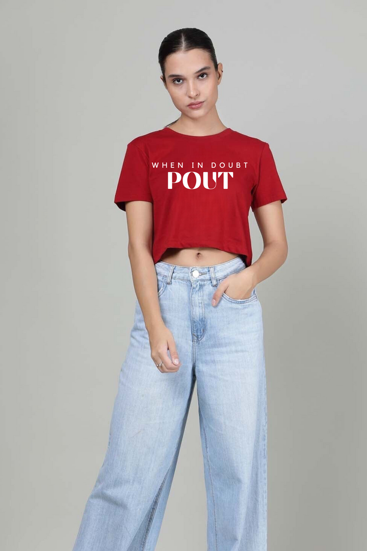 Pout- Printed Crop Top