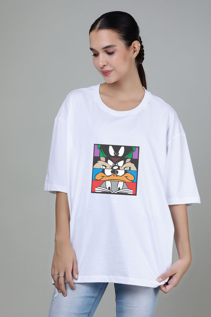 Looney tunes family - Printed Oversized Tees