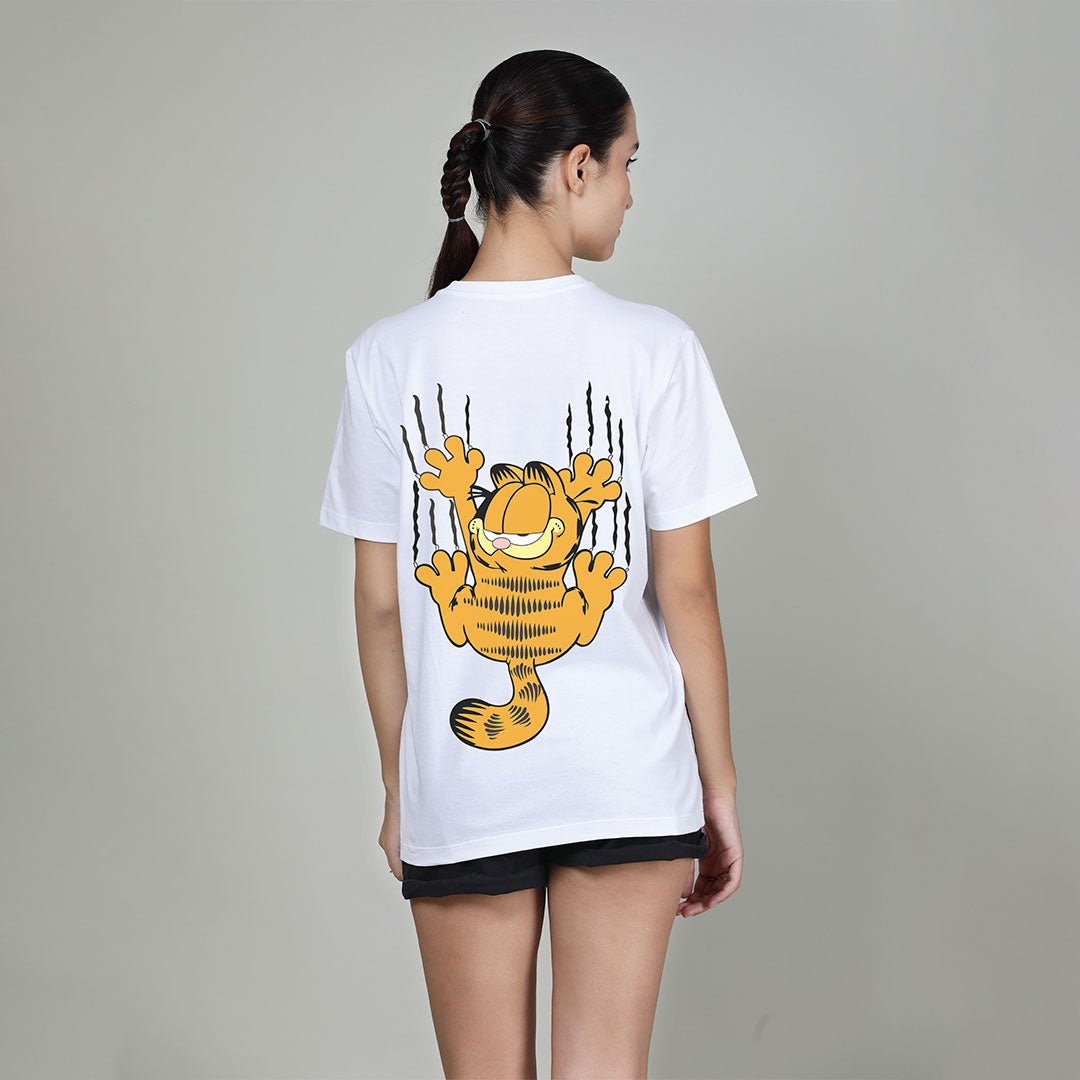 Scratchy Garfield - Printed Half sleeves T- Shirt