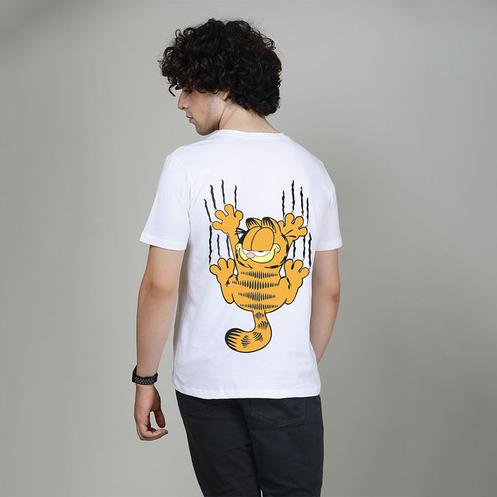 Scratchy Garfield - Printed Half sleeves T- Shirt