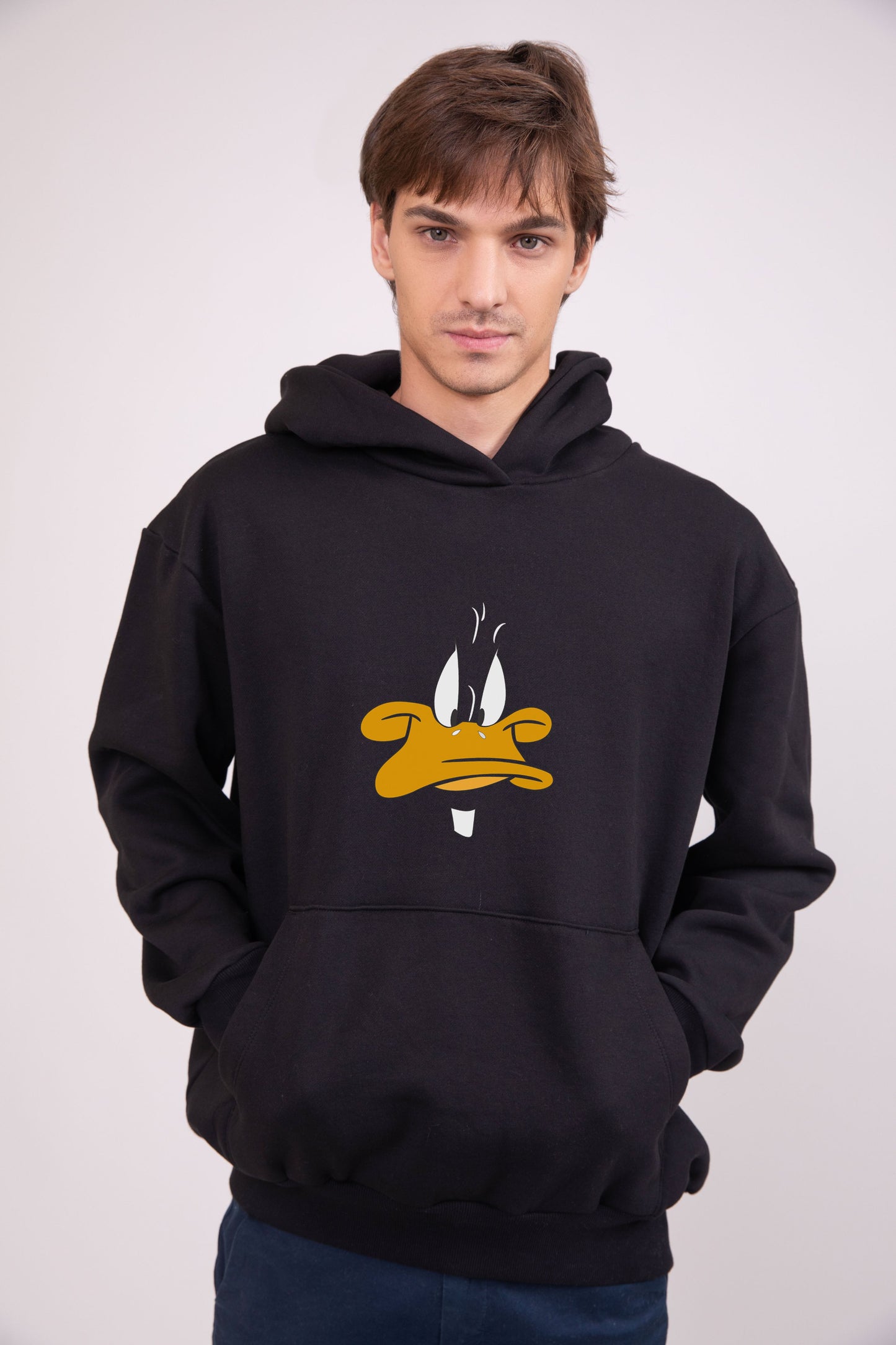 Daffy Duck Black - Printed Hoodie