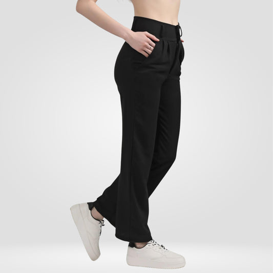 Women's Formal and Casual Korean Pants- Black