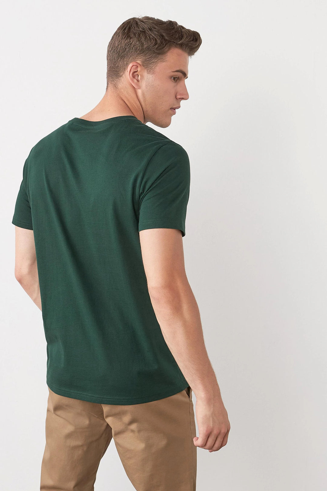 Bottle Green - Half sleeves T- Shirt