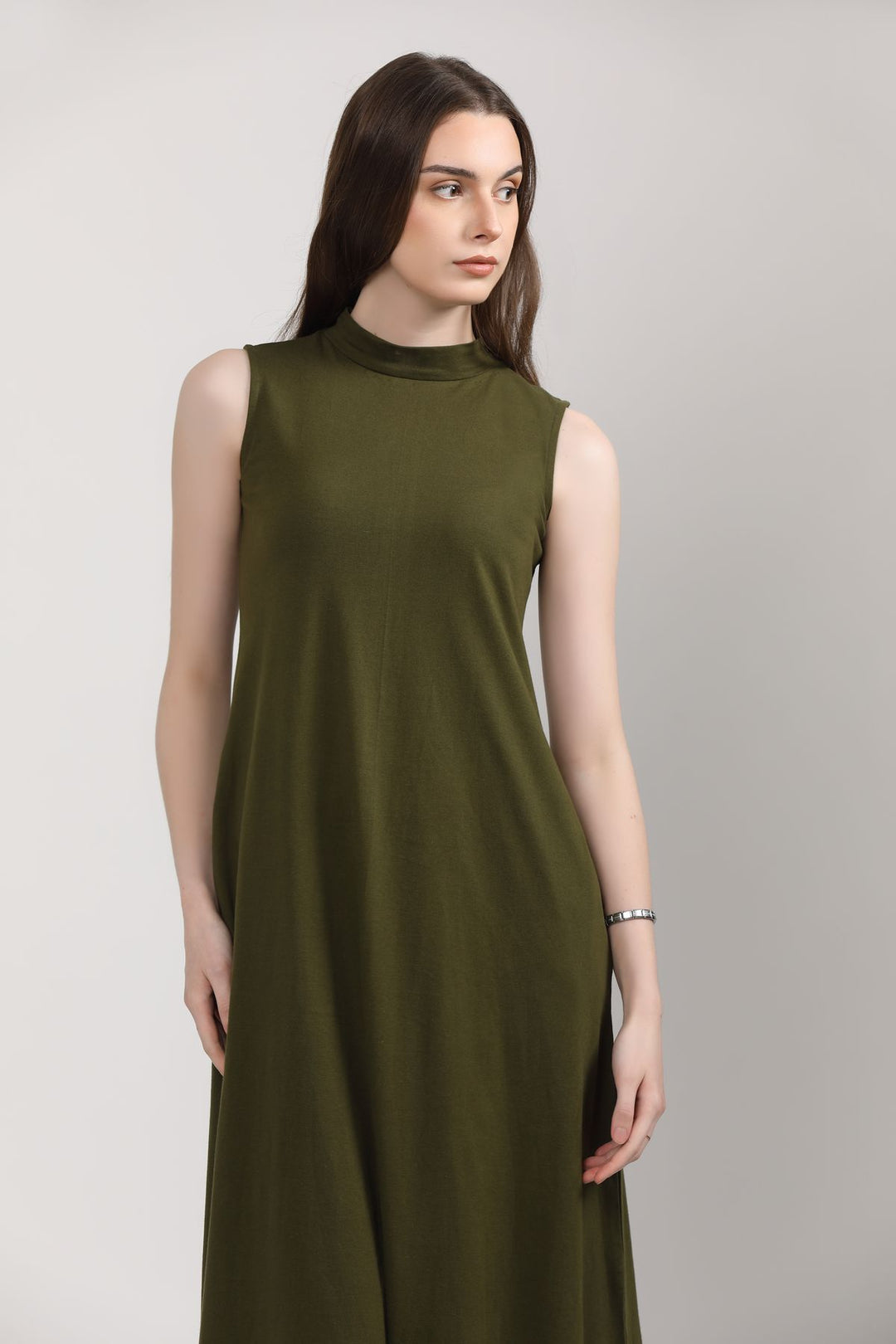 Yos Pocket Dress - Olive Green