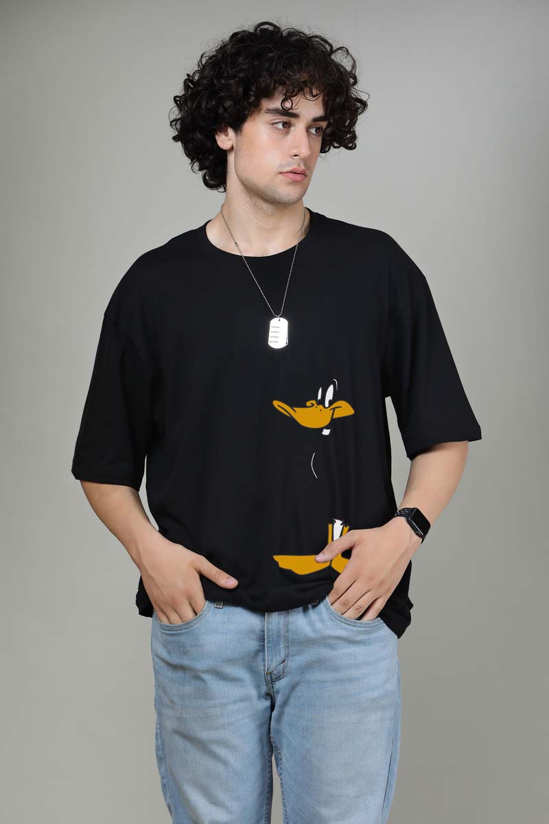 Daffy Duck - Printed Oversized Tees