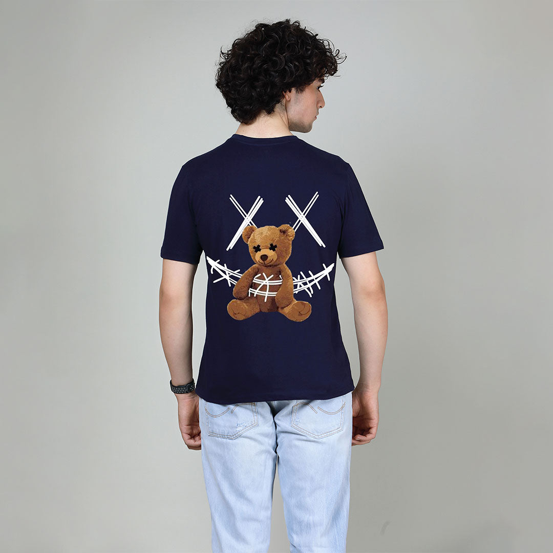 Drawstring Bear - Printed Half sleeves T- Shirt