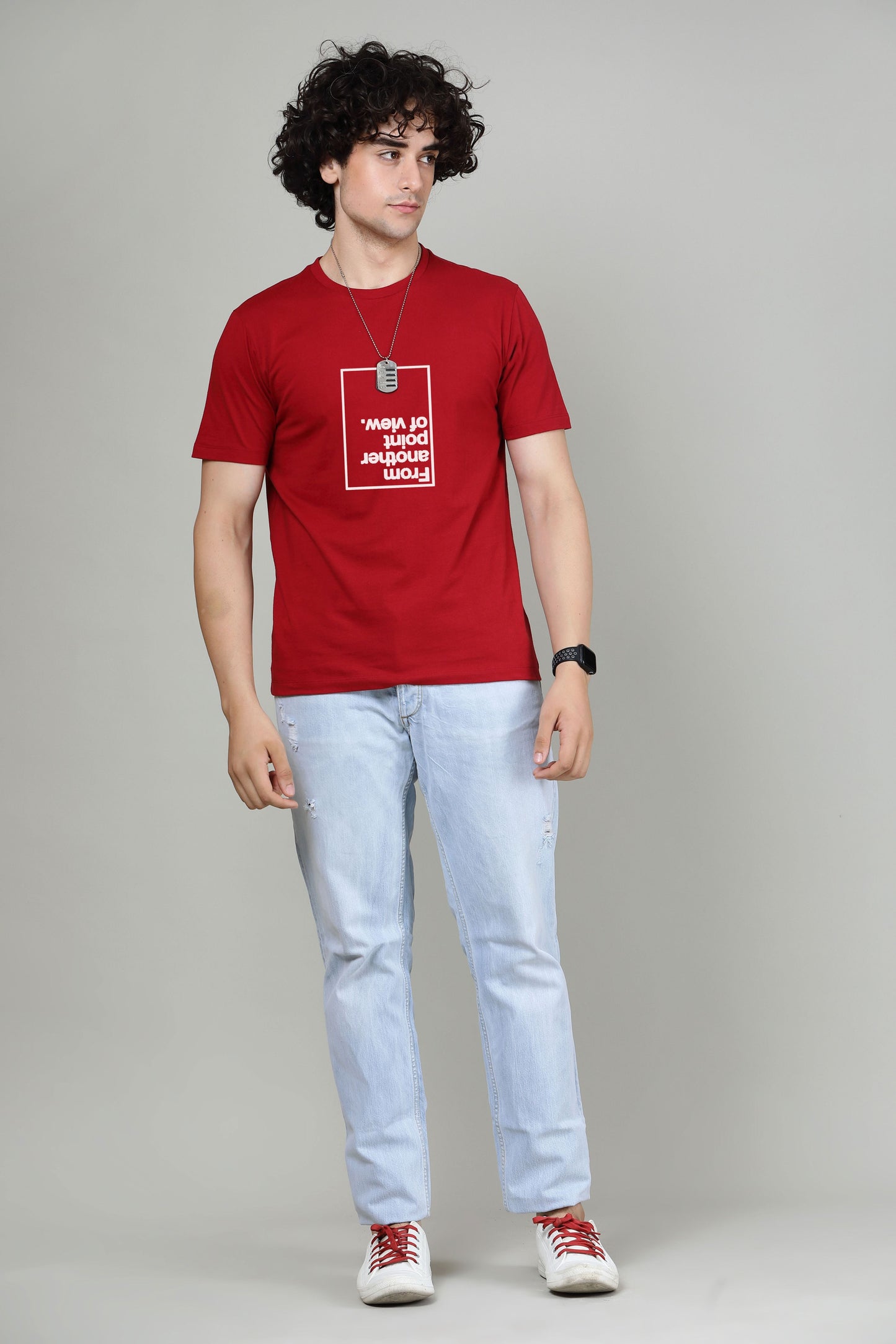 From another point of view -  Printed Half sleeves T- Shirt