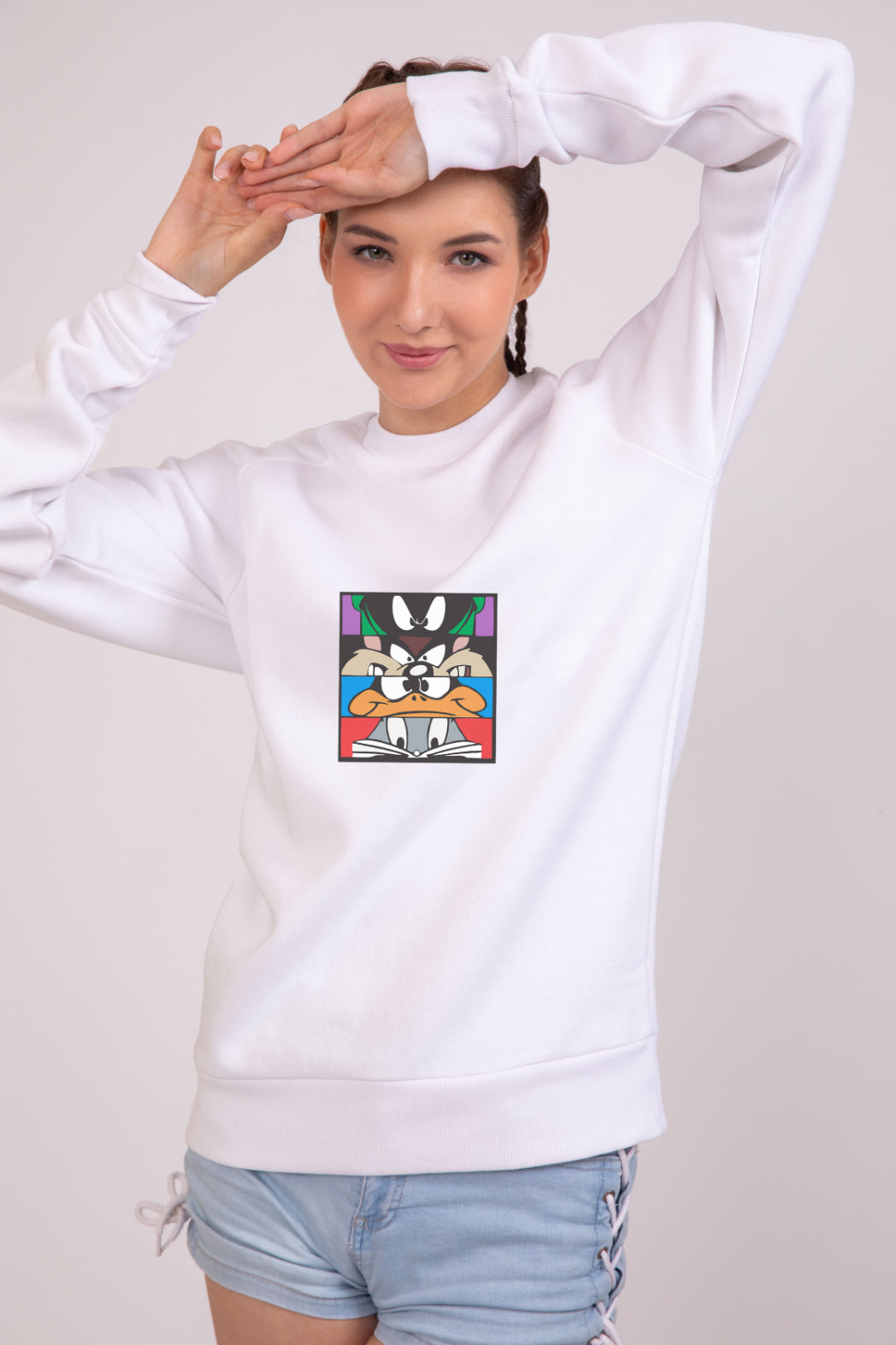Looney tunes family Radiant White - Printed Sweatshirt