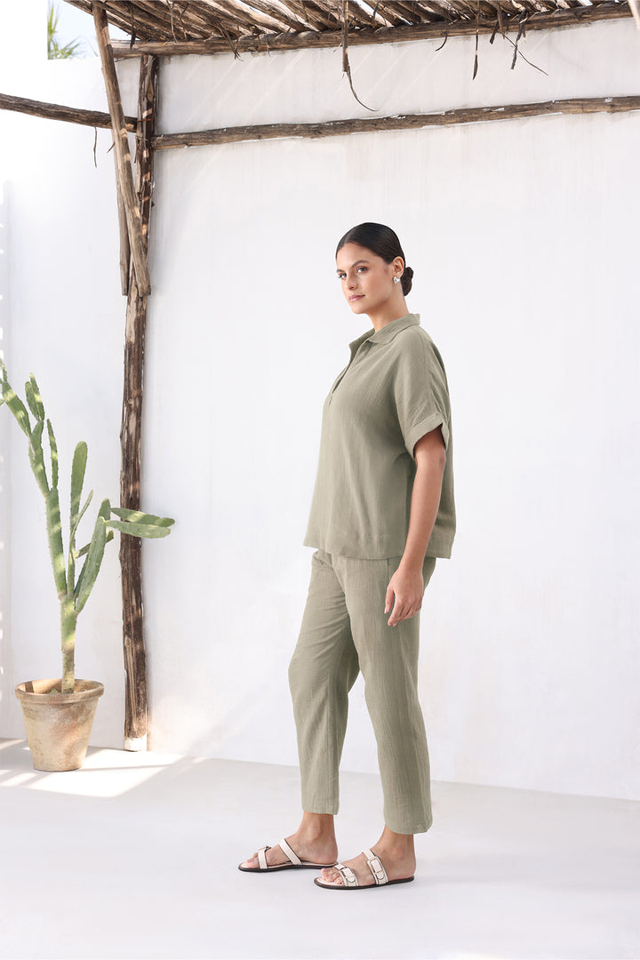 Lavasa Co-ord Set: Sage Mushroom