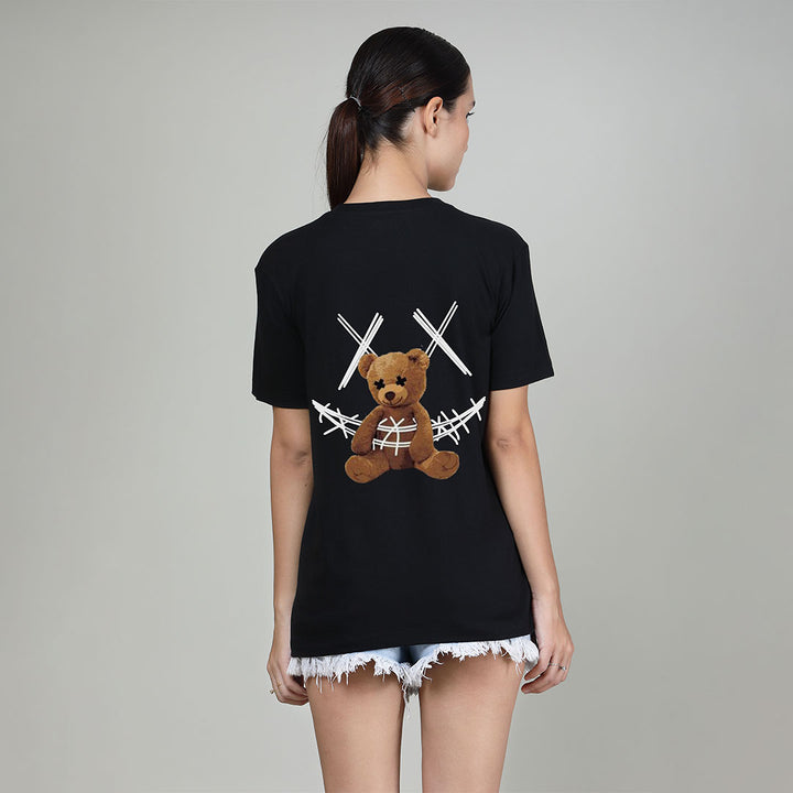 Drawstring Bear - Printed Half sleeves T- Shirt