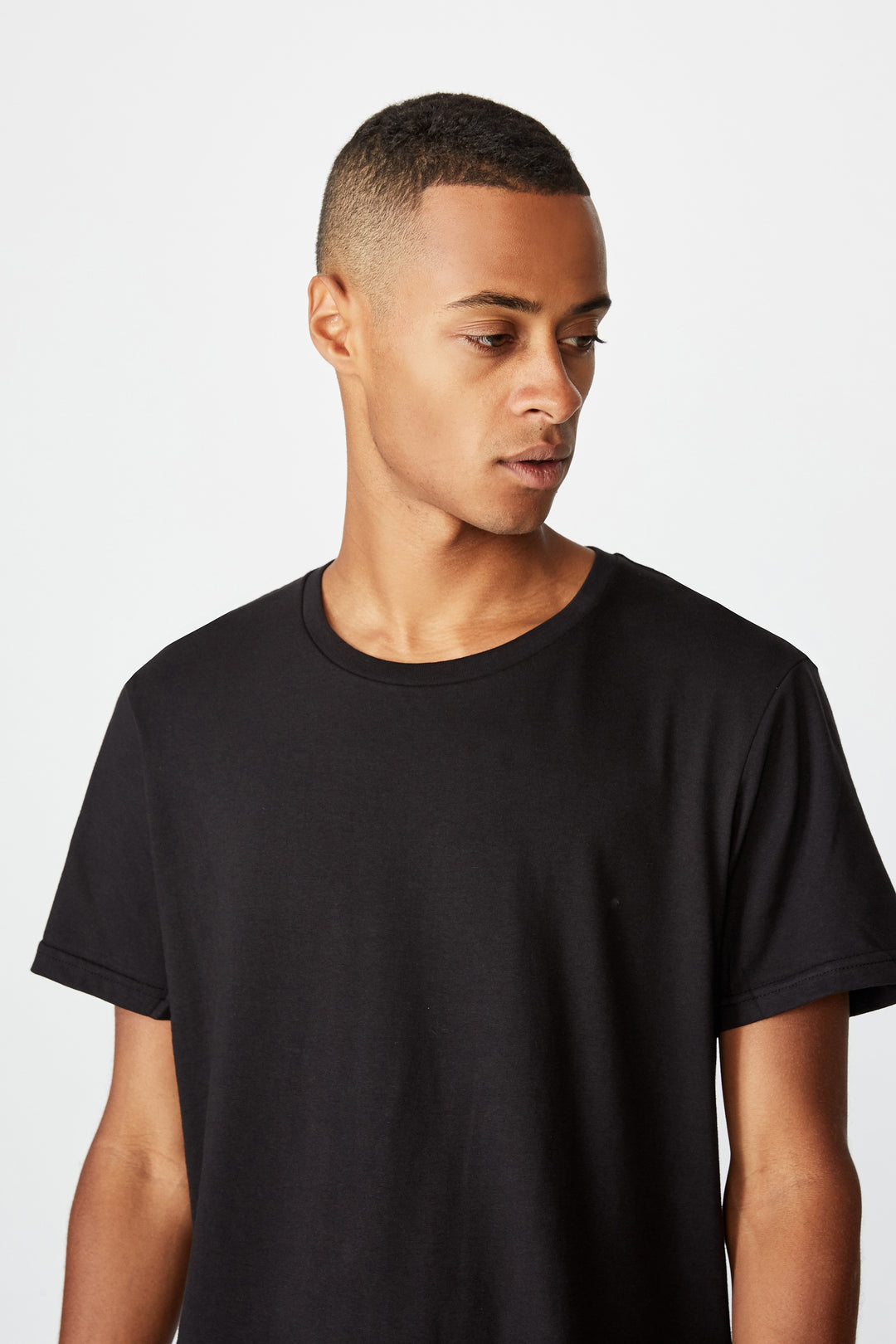 Black - Half sleeves T- Shirt