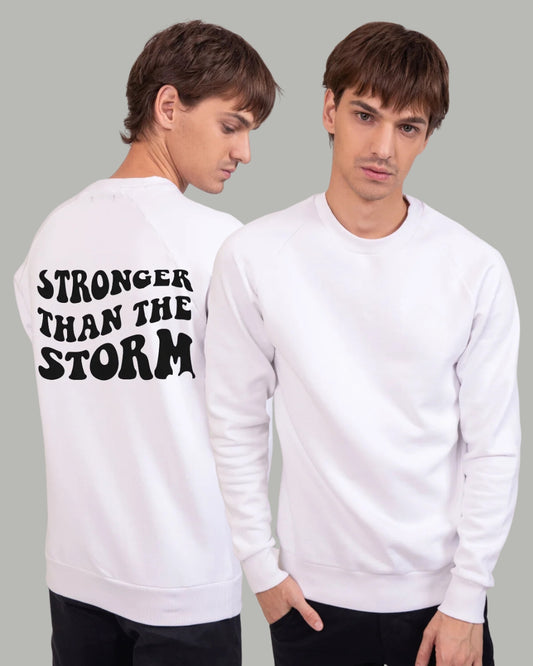 Stronger than the storm Radiant White - Printed Sweatshirt