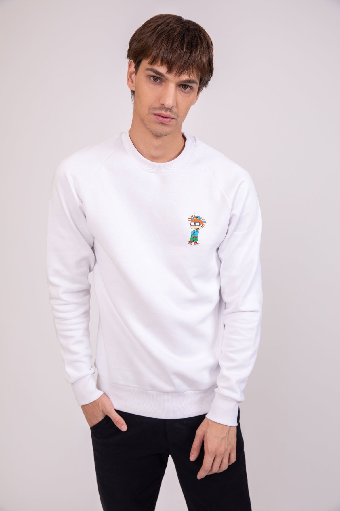 Chuckie Radiant White - Printed Sweatshirt