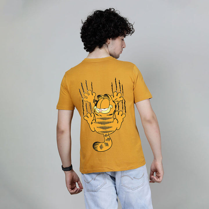 Scratchy Garfield - Printed Half sleeves T- Shirt