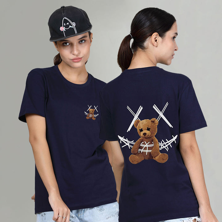 Drawstring Bear - Printed Half sleeves T- Shirt