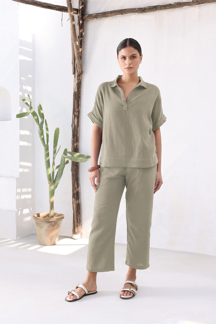 Lavasa Co-ord Set: Sage Mushroom