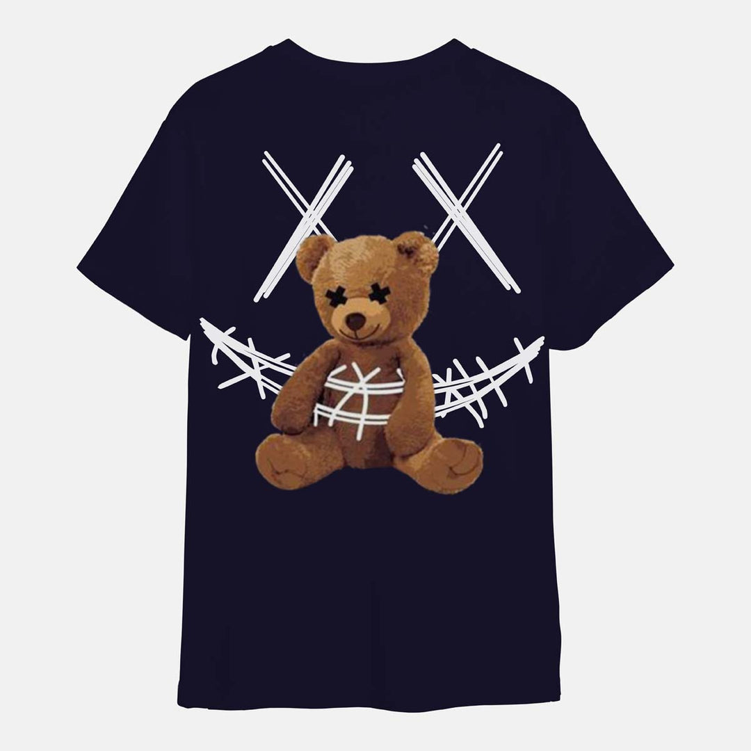 Drawstring Bear - Printed Half sleeves T- Shirt