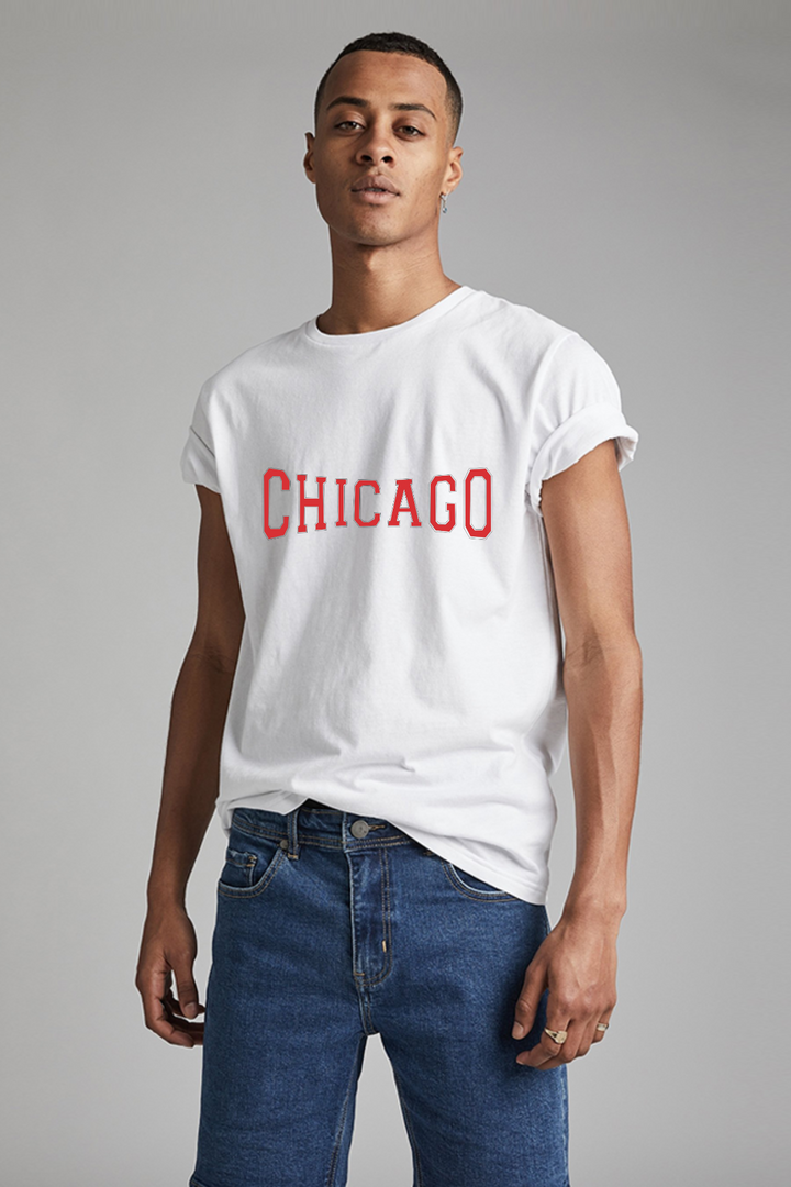 Chicago - Printed Half sleeves T- Shirt