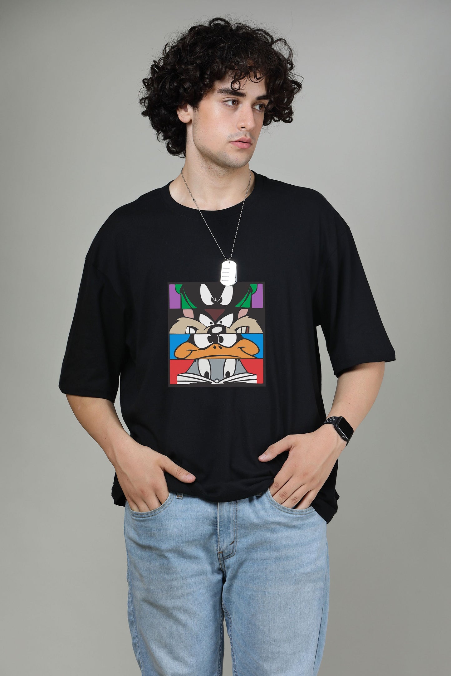 Looney tunes family - Printed Oversized Tees