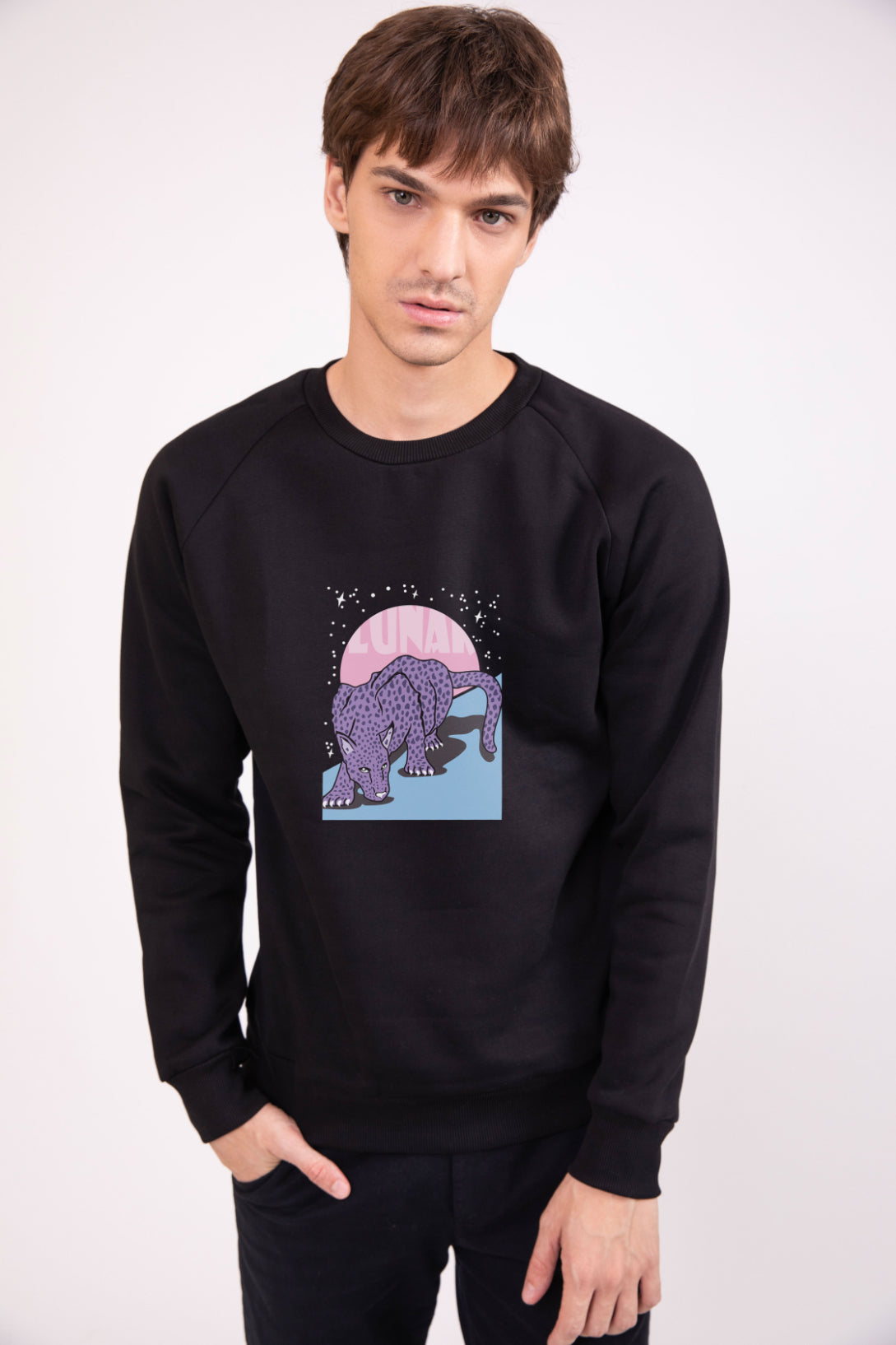 Lunar Black - Printed Sweatshirt