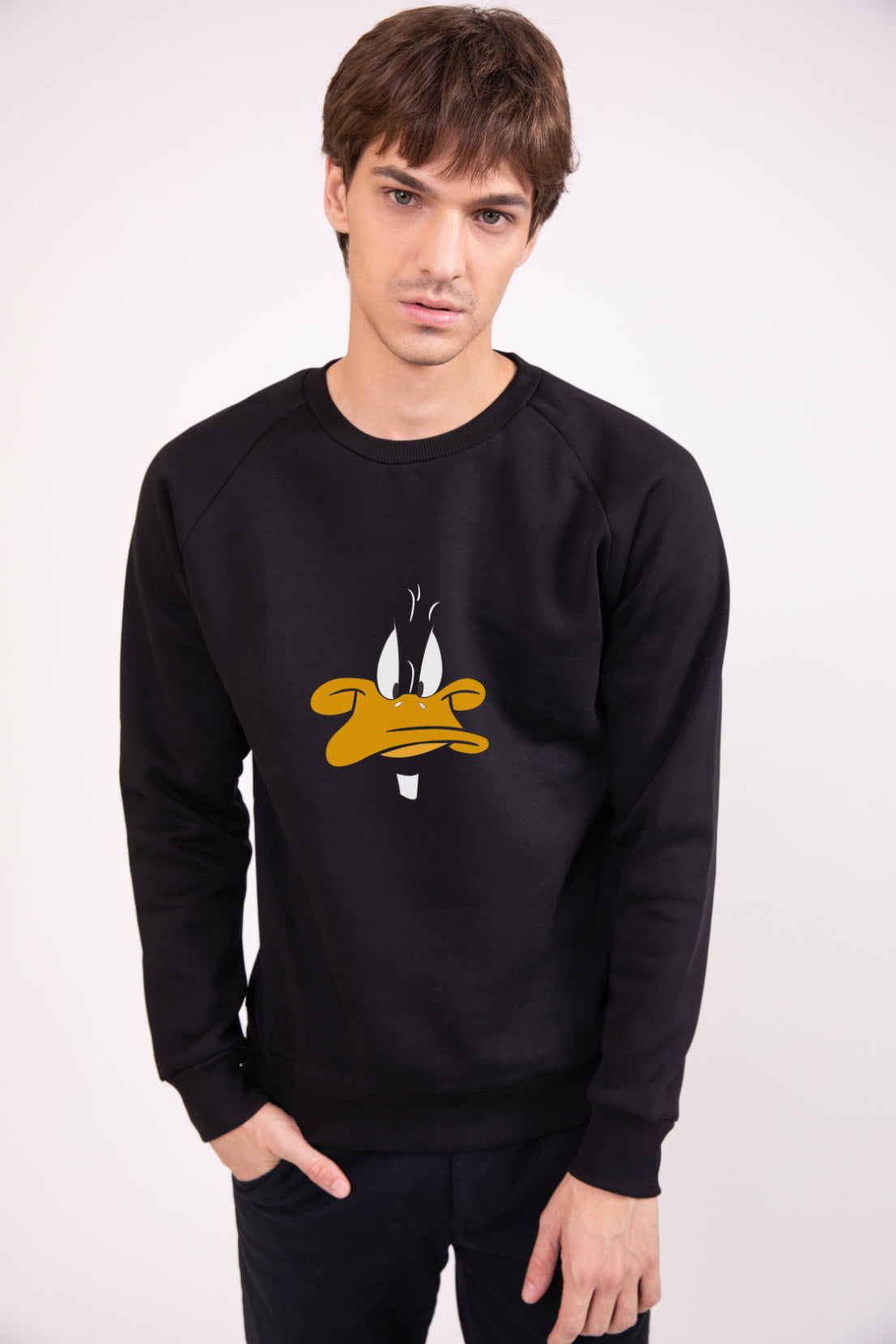Daffy Duck Black - Printed Sweatshirt