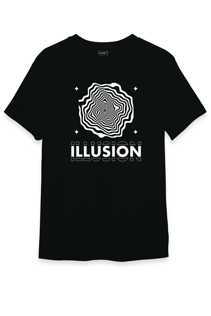 ILLUSION - Printed Half sleeves T- Shirt