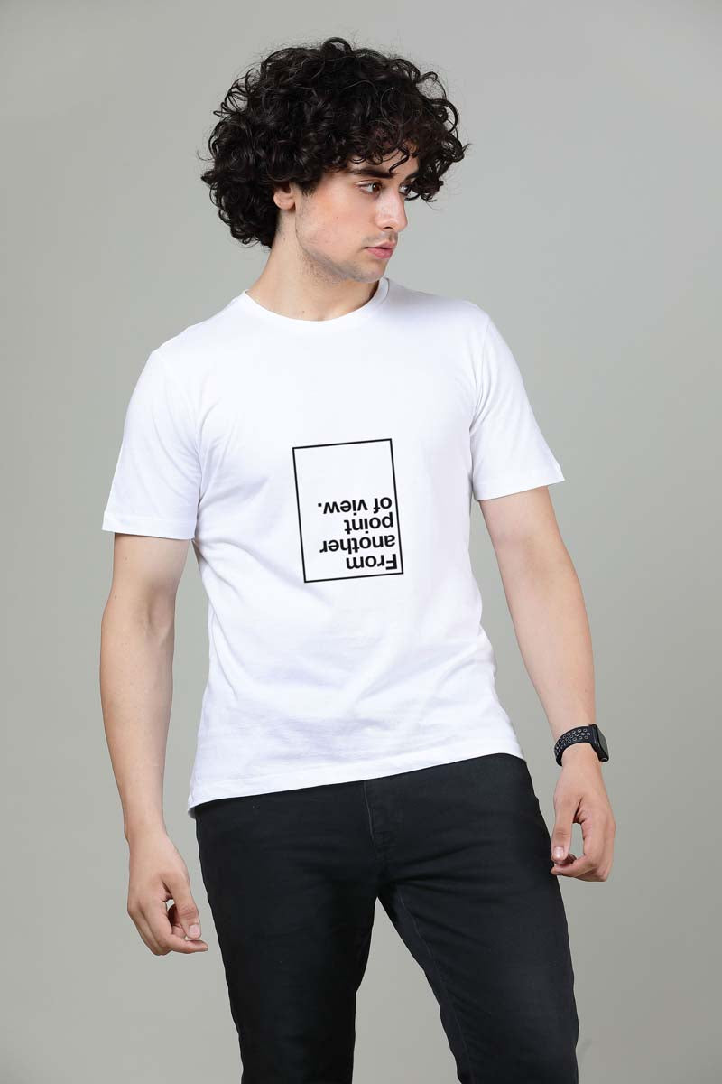 From another point of view -  Printed Half sleeves T- Shirt