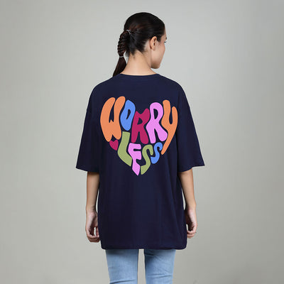 Worry Less - Printed Oversized Tees
